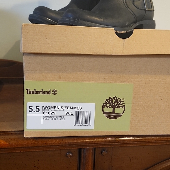 Timberland Lexxis Tall Black Leather Riding Boot - Picture 4 of 8